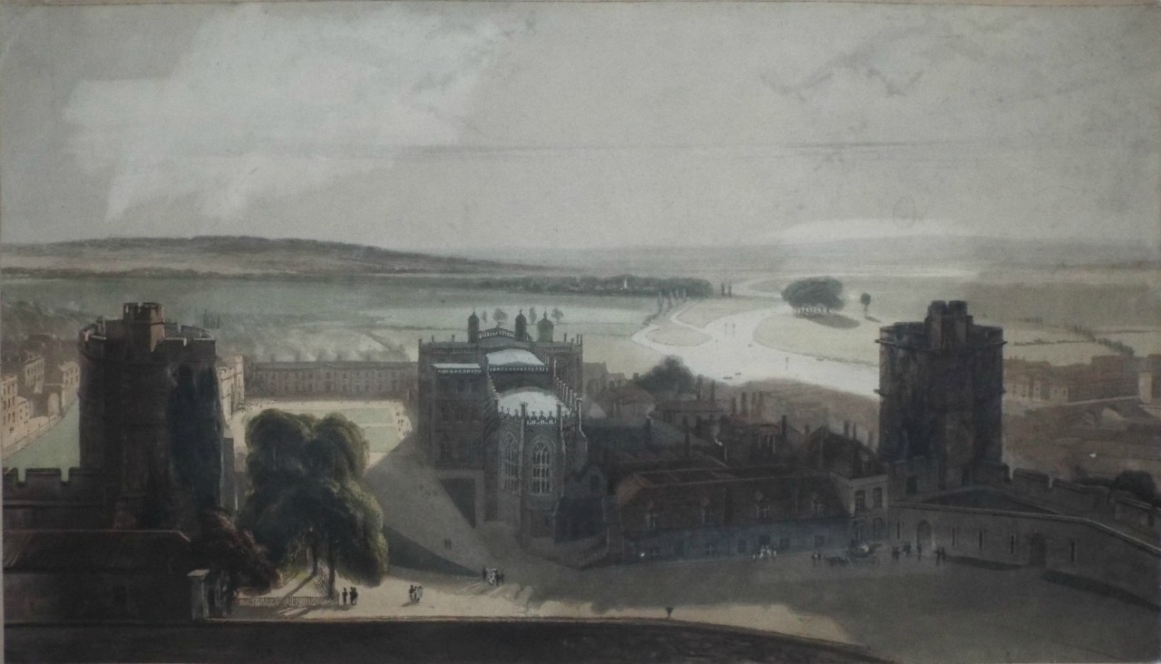 Aquatint - (Windsor Castle)